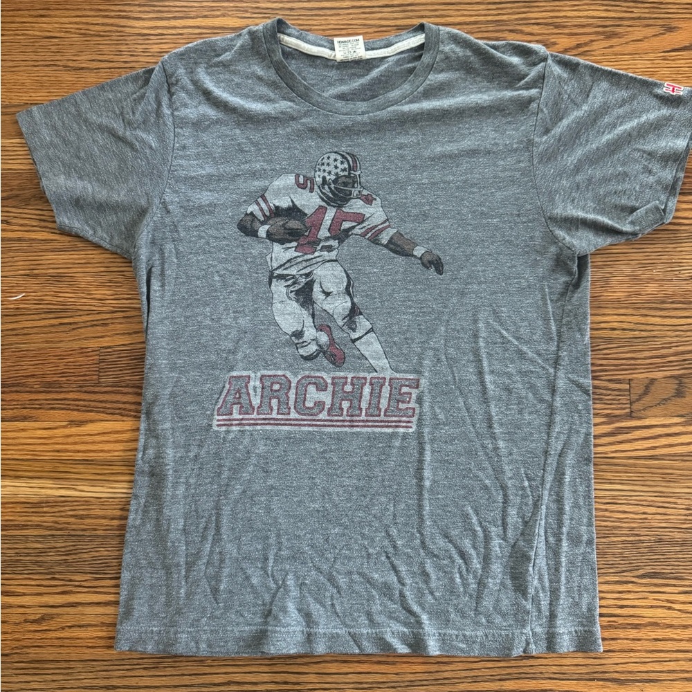 HOMAGE Gray Archie Griffin Ohio State Buckeyes T-Shirt